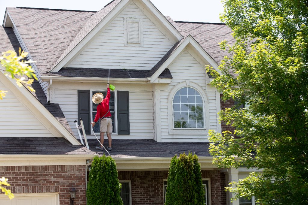 Do not use a pressure washer to clean your roof