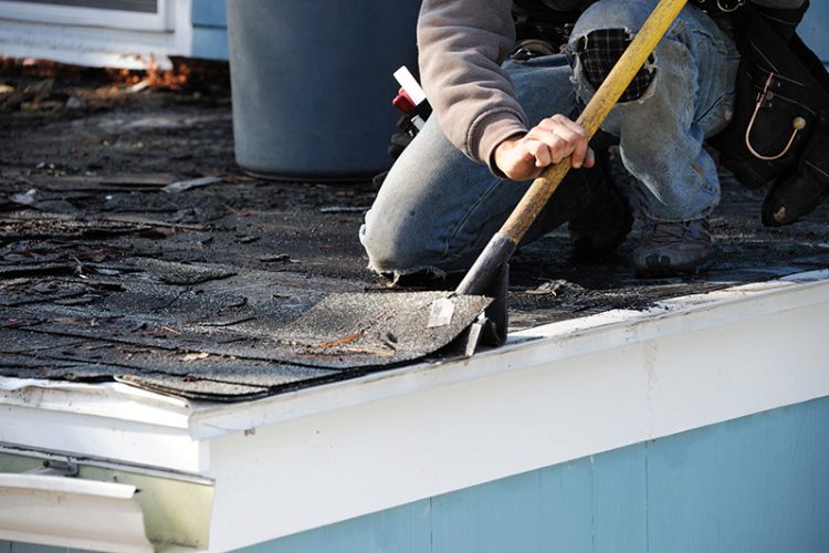 Residential roofing project by The WNY Company